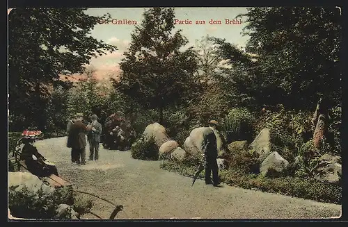 AK St. Gallen, Partie aus dem Brühl