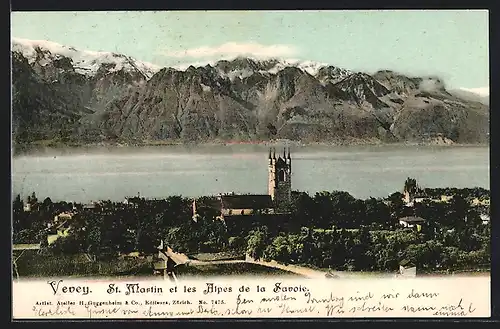 AK Vevey, St. Martin et les ALpes de la Savoie