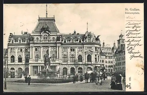 AK St. Gallen, Denkmal am Börsenplatz