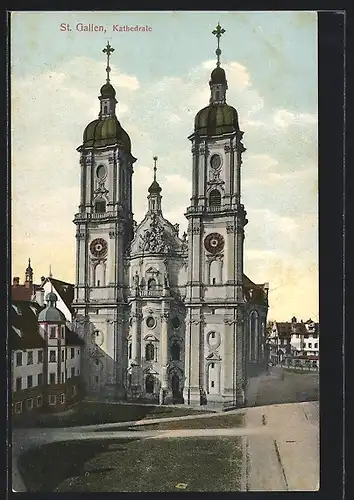 AK St. Gallen, Ansicht der Kathedrale