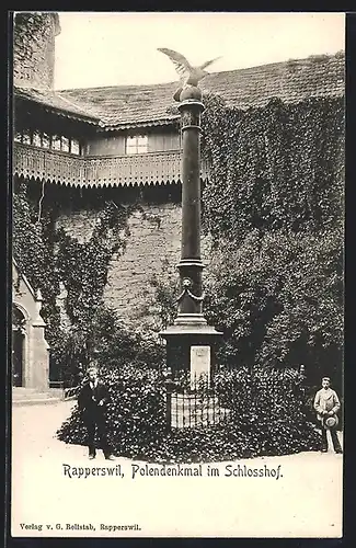 AK Rapperswil, Polendenkmal im Schlosshof