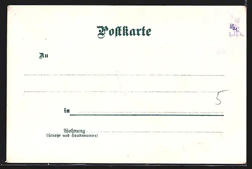 Lithographie Dame am Spinnrad in Schwälmer Trachten