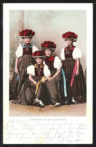 AK Frauen in Volkstracht aus dem Gutachthal