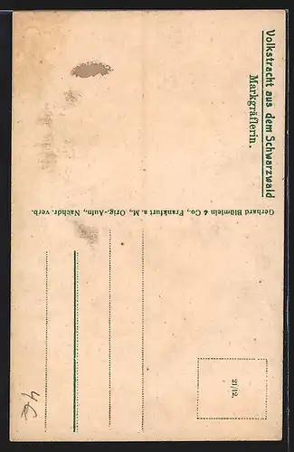 AK Markgräflerin in Volkstracht