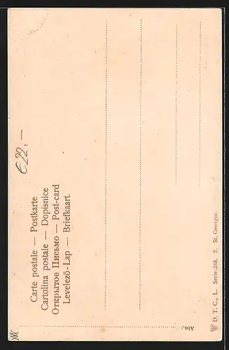 AK Frau in Schwarzwälder Tracht an einem Tisch