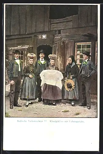 AK Badische Volkstrachten, Kinzigthäler aus Lehengericht