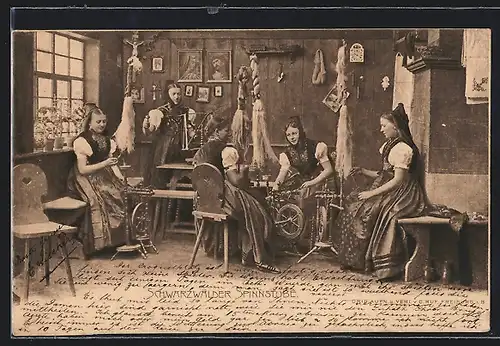 AK In einer Schwarzwälder Spinnstube