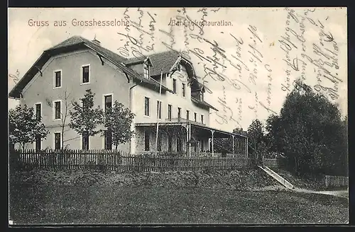 AK Grosshesselohe, Bahnhofrestaurant