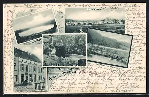 AK Gillenfeld i. d.Eifel, Hotel Zillgen, Der blaue See, Holzmaar