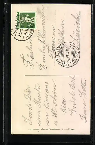 AK Glarus, Totalansicht mit Glärnisch