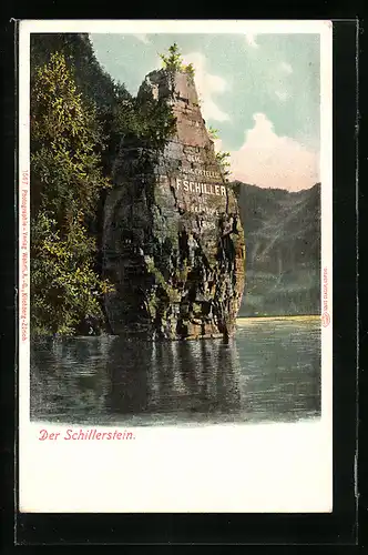 AK Seelisberg, Schillerstein am Vierwaldstättersee