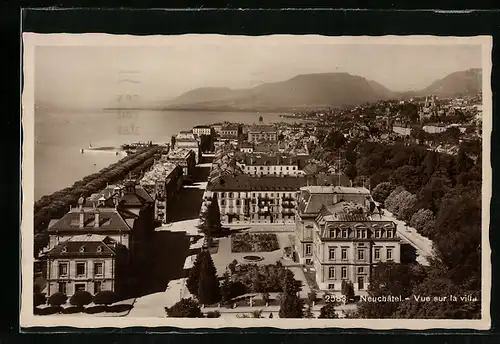 AK Neuchâtel, Vue sur la ville