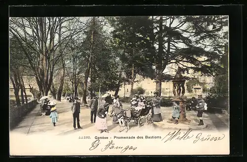 AK Genève, Promenade des Bastions