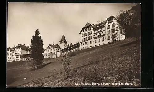 AK Wallenstadtberg, Sanatorium auf Knoblisbühl