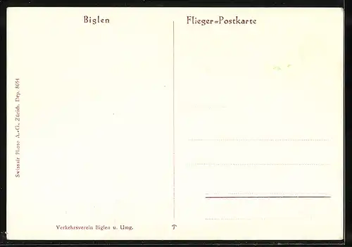 AK Biglen, Fliegeraufnahme vom Ort