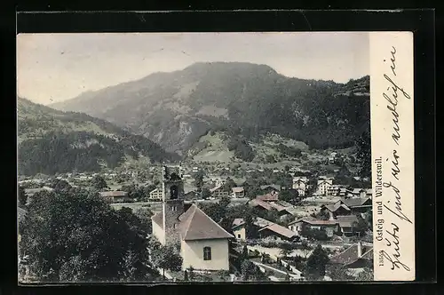 AK Gsteig, Teilansicht und Blick nach Wilderswil
