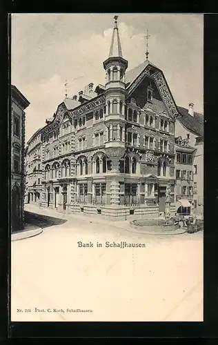 AK Schaffhausen, Strassenpartie mit Bank