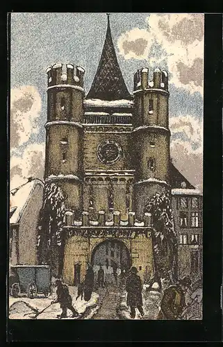 AK Basel, Spalentor im Winter