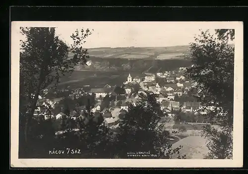 AK Kácov n. Sáz., Panorama