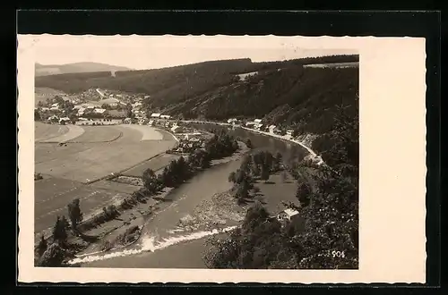 AK Ledetschko, Gesamtansicht mit Flusslauf