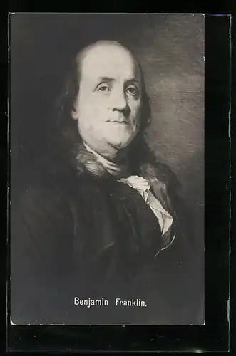 AK Benjamin Franklin, Portrait des Präsidenten der USA