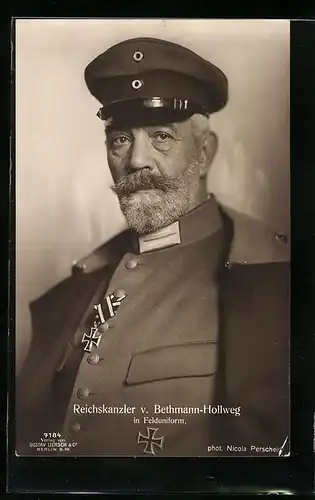 AK Porträt von Reichskanzler von Bethmann Hollweg