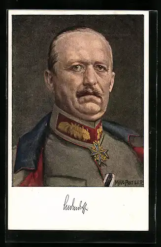 AK Leneralleutnant Erich von Ludendorff in Uniform