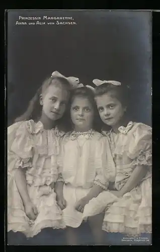 AK Prinzessin Margarethe, Anna und Alix von Sachsen