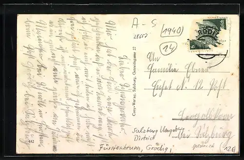 AK Fürstenbrunn b. Salzburg, Marmorbruch Kiefer, Totalansicht