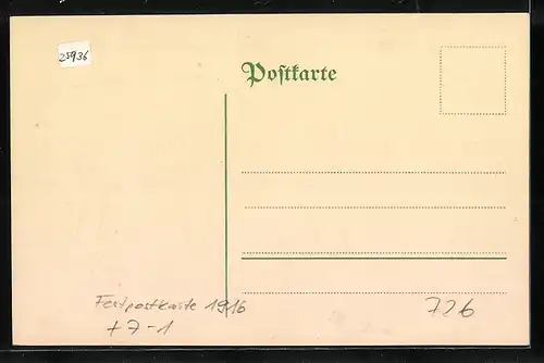 Künstler-AK Freiberg, Festpostkarte zum hundertfünfzigjährigen Jubiläum der Königlich Sächsischen Bergakademie 1916