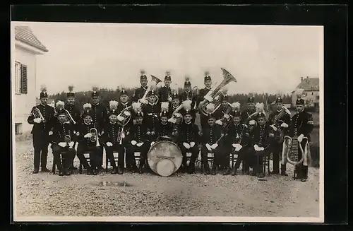 AK Penzberg, Bergknappenkapelle mit Instrumenten, Kohlebergbau