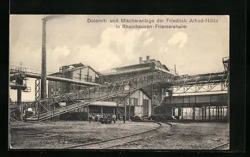 AK Rheinhausen-Friemersheim, Dolomit- Und Mischeranlage der Friedrich Alfred-Hütte