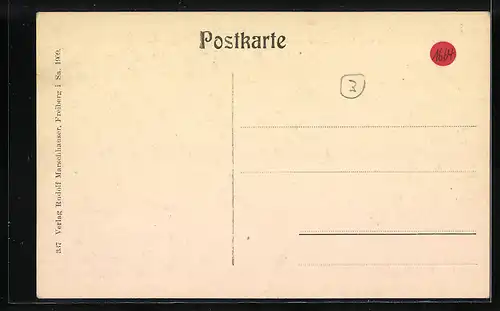 AK Freiberg i. Sa., Kgl. Erzbergwerke, Einladen des Sandes aus der Central-Wäsche