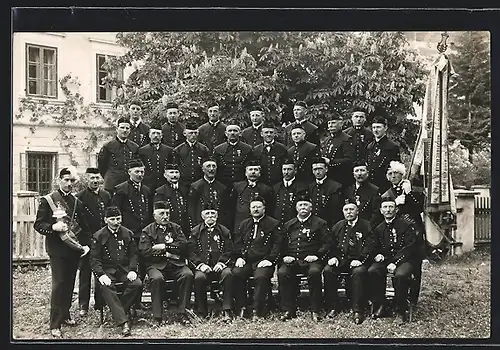 AK Villach, Die Mitglieder des Bergmännischen Gesangsvereins 1927