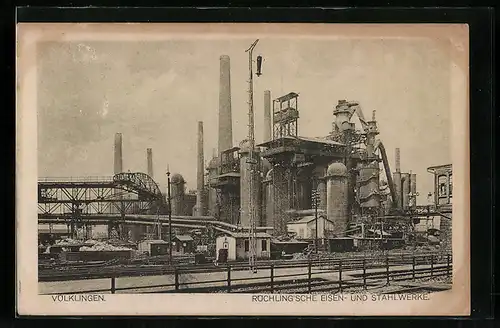 AK Völklingen /Saar, Röchling`sche Eisen- und Stahlwerke