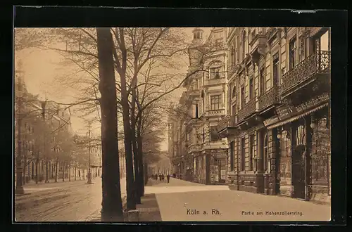 AK Köln-Neustadt, Partie an der Strasse Hohenzollernring