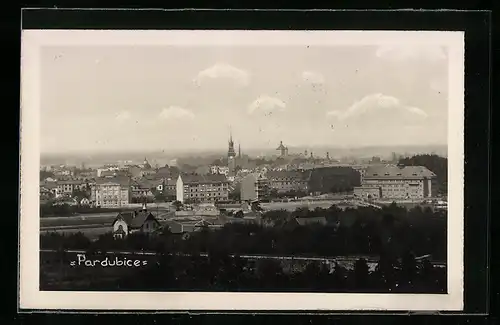 AK Pardubice, Panoramaansicht der Stadt