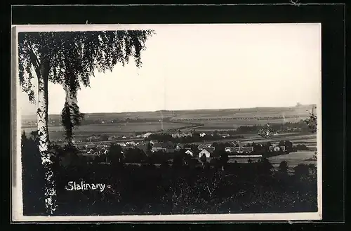 AK Slatinany, Ortsansicht von einer Anhöhe aus