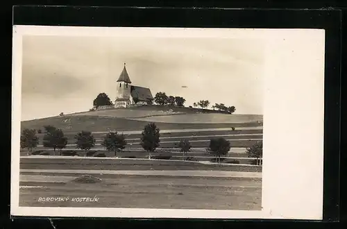 AK Borovsky Kostelik, Ansicht der Kirche