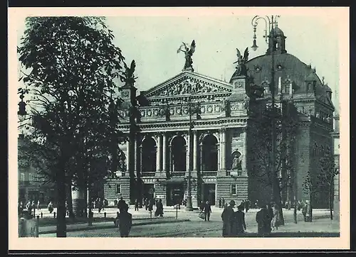 AK Lemberg, Partie am Opernhaus