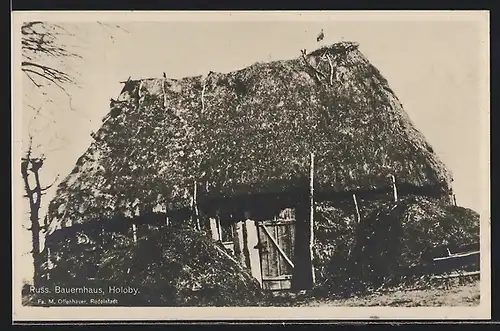 AK Holoby, Russisches Bauernhaus