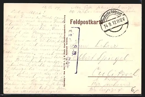 AK Holoby, Idyllische Partie mit Hütten