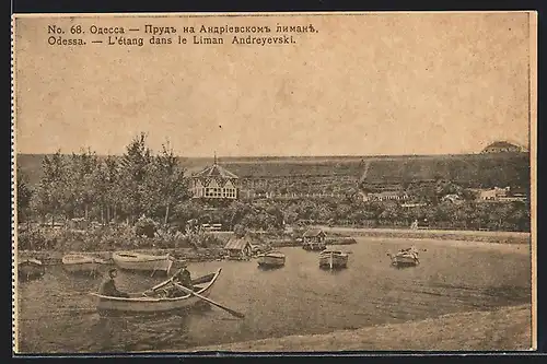 AK Odessa, L`étang dans le Liman Andreyevski