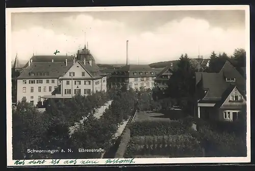 AK Schwenningen a. N., Blick in die Bärenstrasse