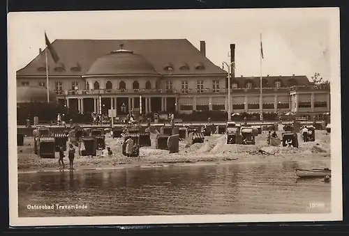 AK Travemünde, Strandpartie am Ostseebad