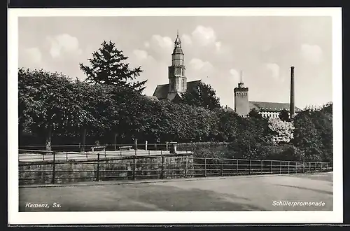 AK Kamenz /Sa., An der Schillerpromenade