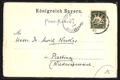 Künstler-AK Starnberg, Kirche am Starnberger See