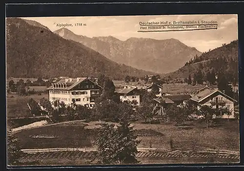 AK Hammer-Stauden, Hotel Deutscher Hof zum Breitenstein