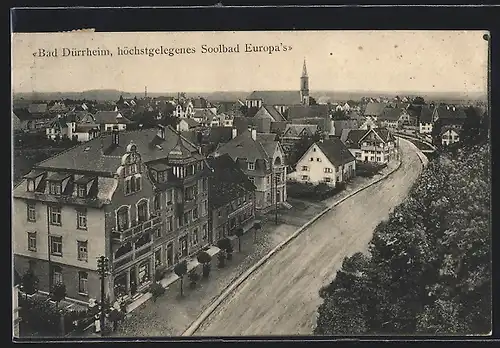 AK Bad Dürrheim, Ortsansicht mit Blick zur Kirche