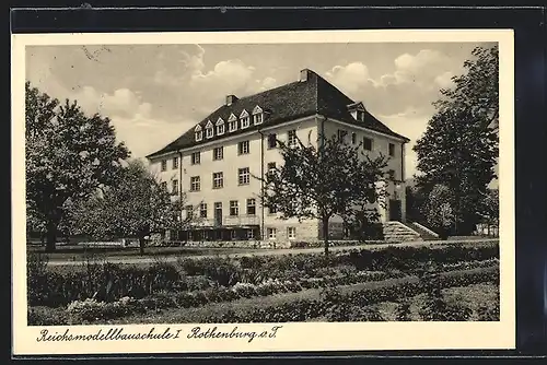 AK Rothenburg o. T., Blick auf die Reichsmodellbauschule